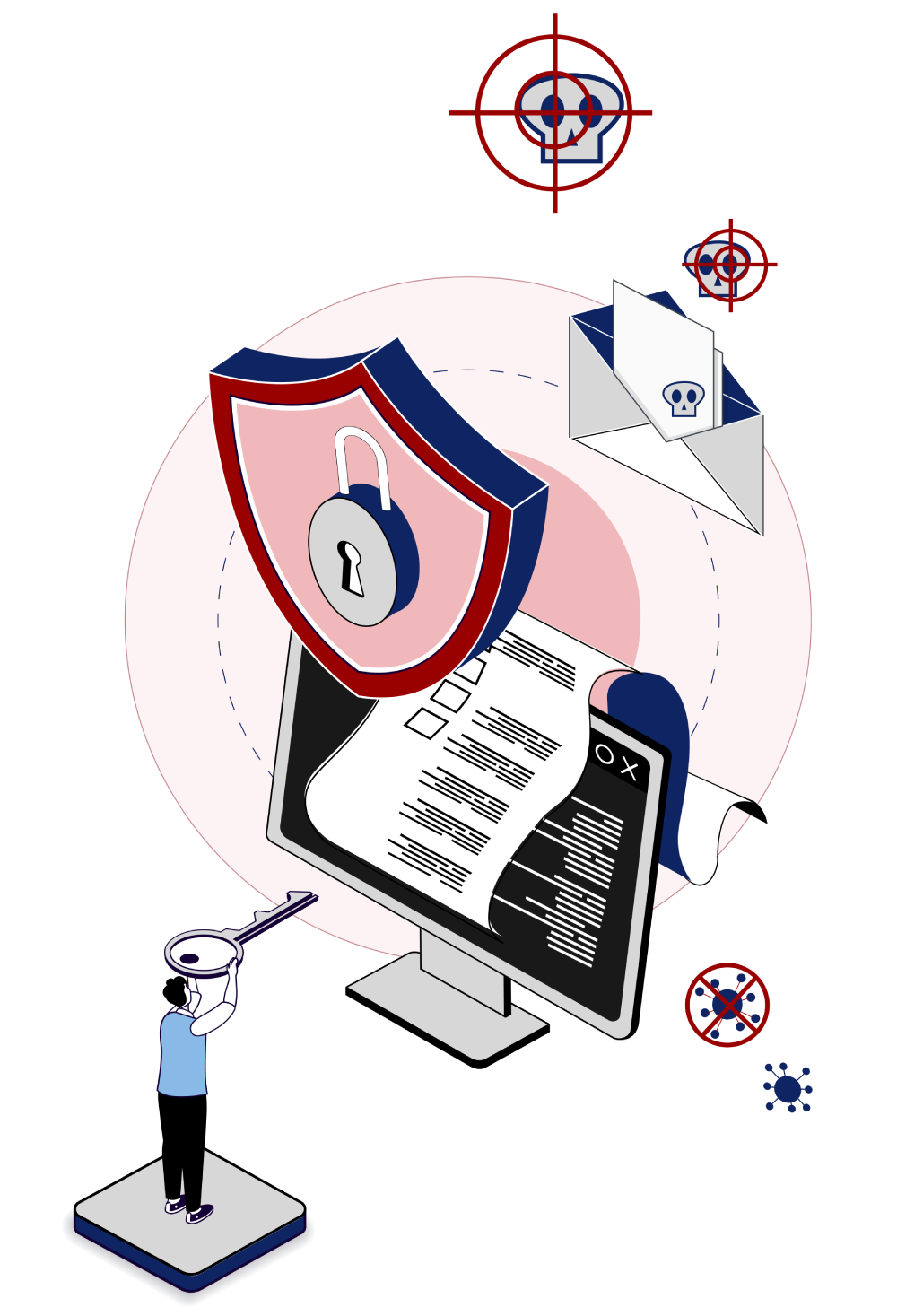 Illustration: Information security at mip Consult