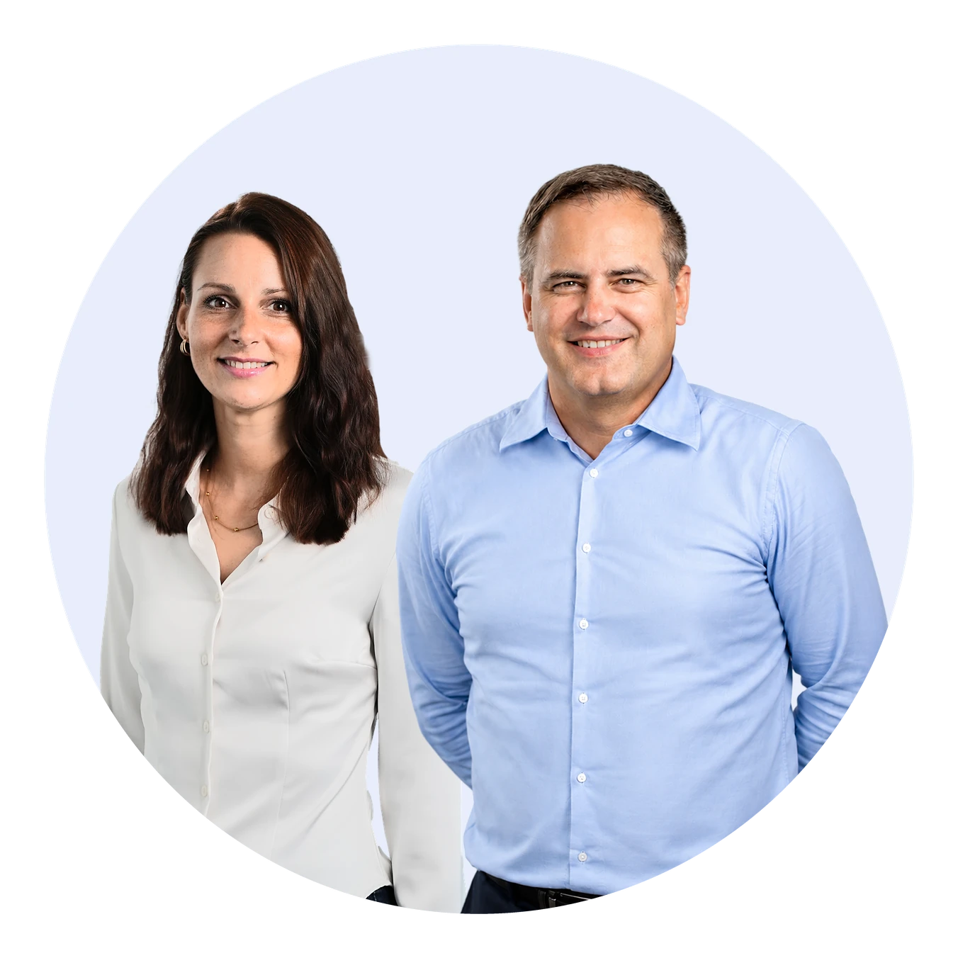 Jennifer Schülzky und Asmus Eggert, Referentin und Referent des Webinars